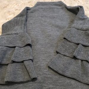 NWT gray mock neck sweater